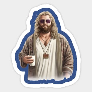 Fat Thor Dude Sticker